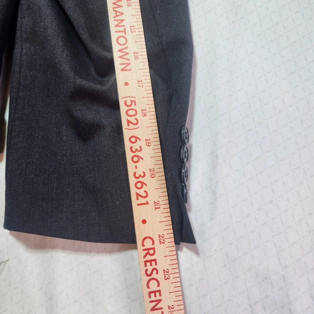 Hart Schaffner Marx Dayton 44S Gray Wool Blazer Sport Coat Men 2 Button Classic